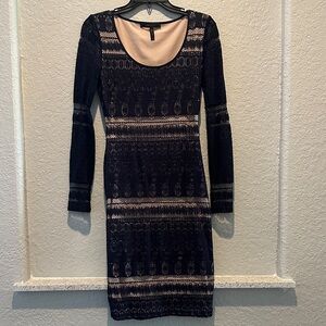 BCBG classic blue lace woman’s dress